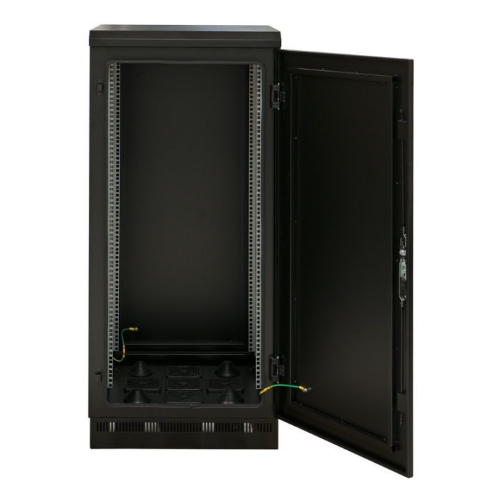 Baie étanche 19'' 42U 800x800 IP55 avec socle RAL9005 noir