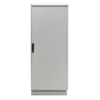 Baie étanche 19'' 42U 800x800 IP55 avec socle RAL7035 gris