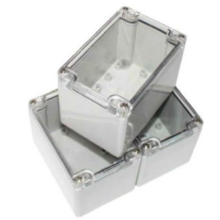 Boîtier polycarbonate 120x80x55 mm avec couvercle transparent