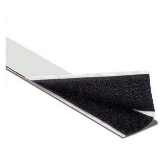 Velcro adhésif boucles 25 mm x 25 m noir