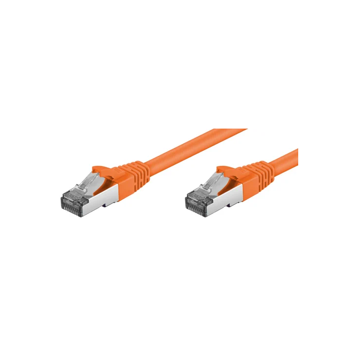 Cordon RJ45 cat.6a S/FTP 500 MHz LSOH snagless orange 3m