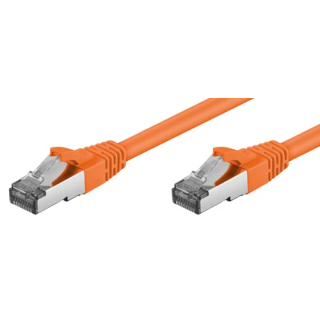 Cordon RJ45 cat.6a S/FTP 500 MHz LSOH snagless orange 2m