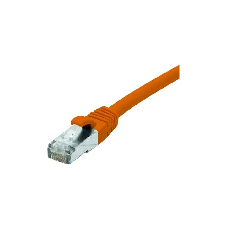 Cordon RJ45 cat.6a S/FTP 500 MHz LSOH snagless orange 1.5m