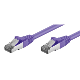 Cordon RJ45 cat.6a S/FTP 500 MHz LSOH snagless violet 2m