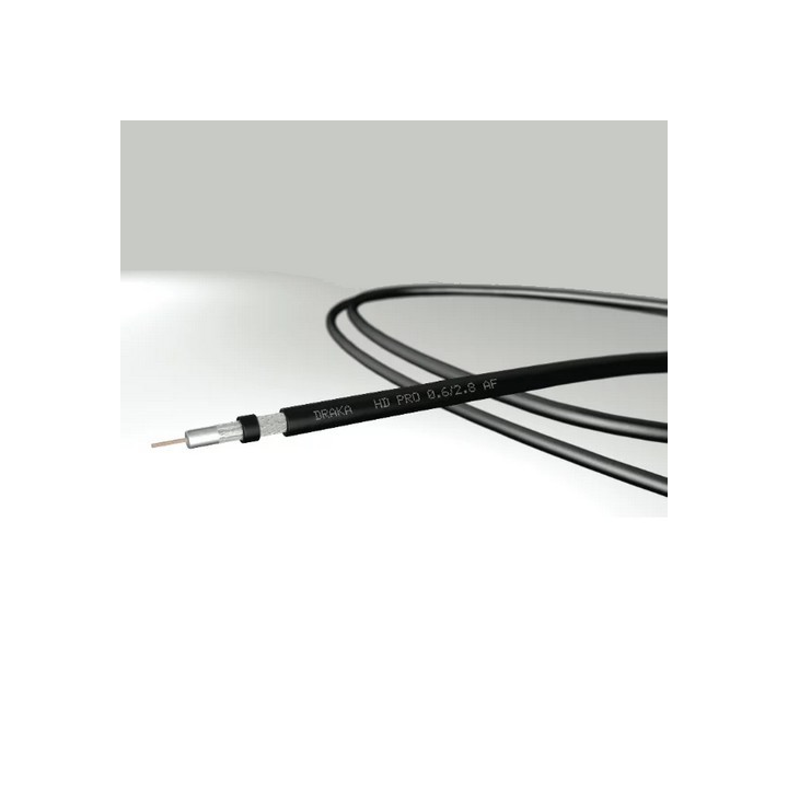 HDPRO0.6/2.8AF Câble DRAKA 75ohms 46m 12Gb/s FRNC anthracite Ø4,5mm