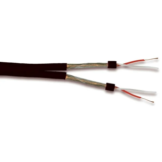DUALMIC Câble micro symétrique syndex 2x2x0.14mm² PVC noir (100m)