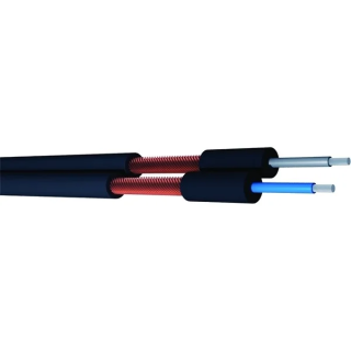 DUAL22 Câble audio asymétrique analogique 2x0.22mm² PVC noir (100m)