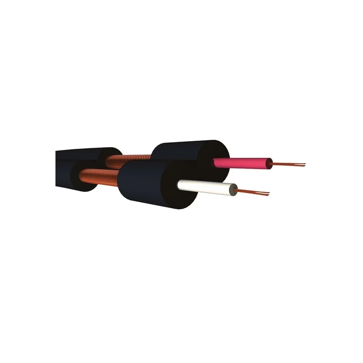 DUAL22HQ Câble audio asymétrique analog. HQ 2x0.22mm² PVC noir (100m)