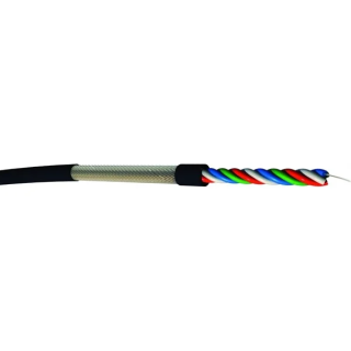 STARQUAD Câble micro 4x0.22mm² PVC noir Ø 6,80mm (mini coupe 50m)