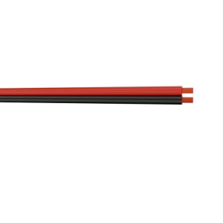 40308250 Câble HP méplat 2x2.50mm² PVC rouge/noir (100m)