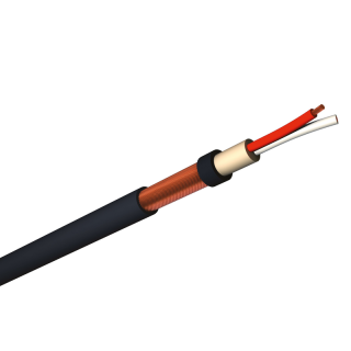 FMR240FRNC Câble micro 2x0.40mm² cuivre OFC PVC noir Ø 6,7mm(mini50m)