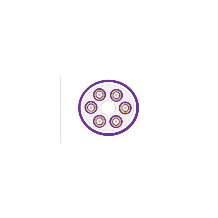 Câble 12 FO 50/125 OM3 int Break Out LSZH 2mm violet