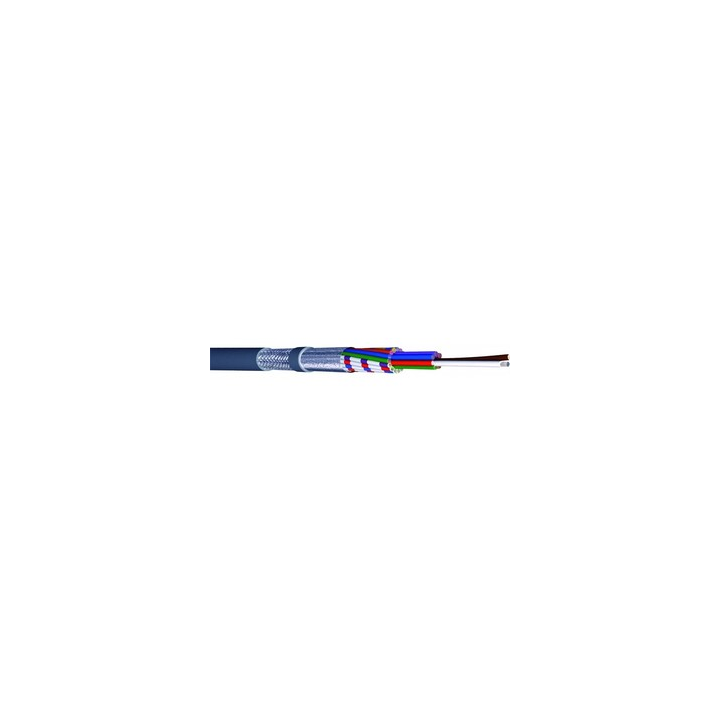 MCP8 Câble 8x2x0.22mm² blindage général PVC gris Ø 8,5mm (mini 20m)