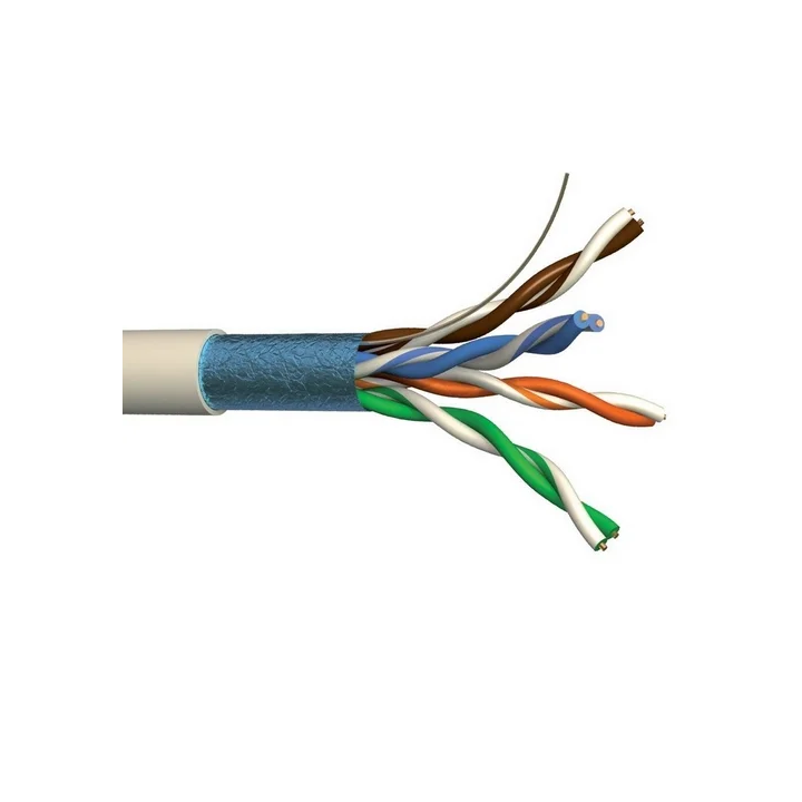 SGB41SH Câble souple cat.5e 4P F/UTP 100 Ohms 100MHz LSZH gris (100m)