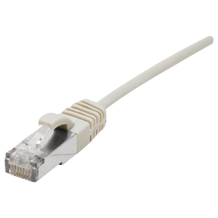 Cordon RJ45 cat.6a S/FTP LSOH ultra fin gris 2m