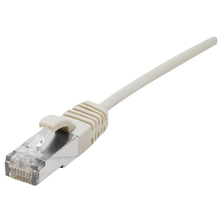 Cordon RJ45 cat.6a S/FTP LSOH ultra fin gris 10m