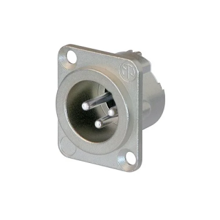 NC3MD-LX-HA Embase XLR 3 pts mâle avec contacts à sertir