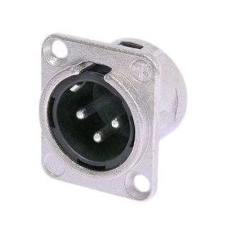 NC3MD-L-1 Embase XLR série D mâle 3 broches