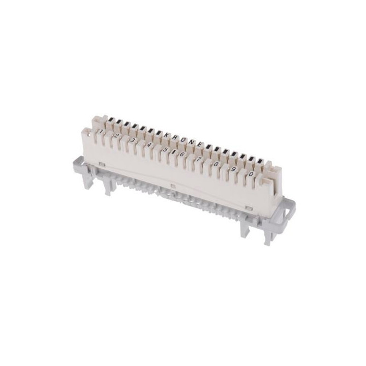 Module Krone LSA profil 10 paires + masse