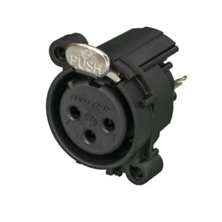 NC3FAV Embase XLR  3 pts femelle série A CI vertical