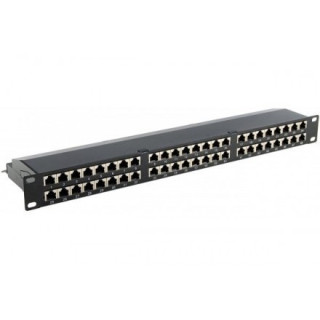 Panneau de brassage RJ45 19" 1U 48 ports cat.6 STP monobrin AWG22/26