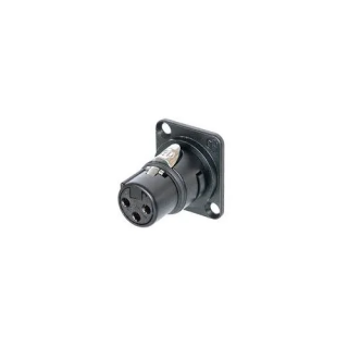 NM3FD-B - Module XLR femelle 3 pôles série D, corps noir