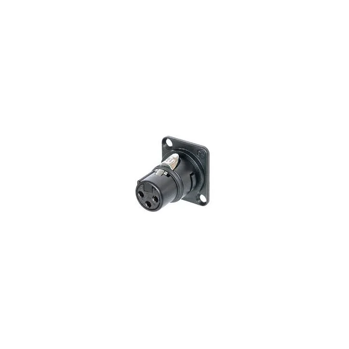 NM3FD-B - Module XLR femelle 3 pôles série D, corps noir