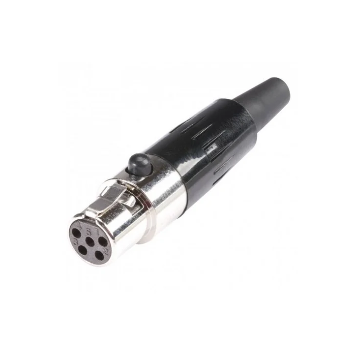Fiche mini XLR 5 pts femelle HICON