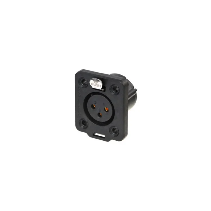 NC3FDX-TOP Embase XLR 3 pts femelle série D TOP étanche IP65