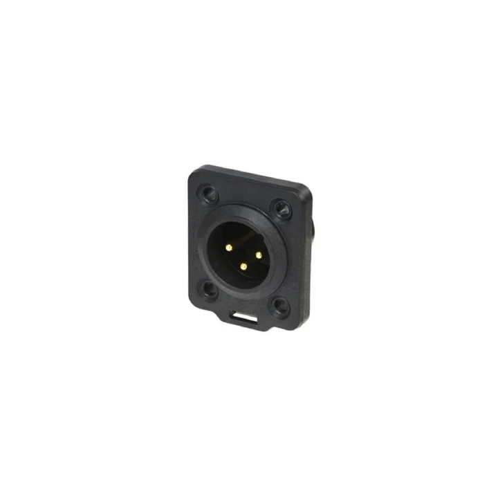 NC3MDX-TOP Embase XLR 3 pts mâle série D TOP étanche IP65