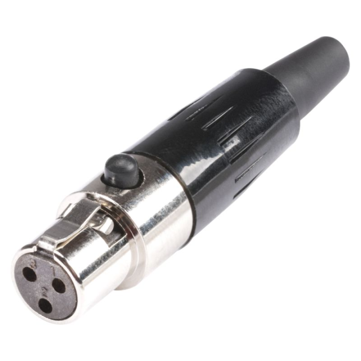Fiche mini XLR 3 pts femelle HICON