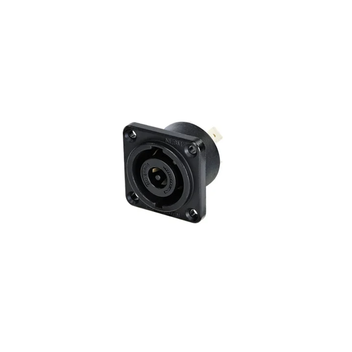 NLT8MPXX-BAG Embase Speakon 8 pôles corps noir série STX IEC62368-1