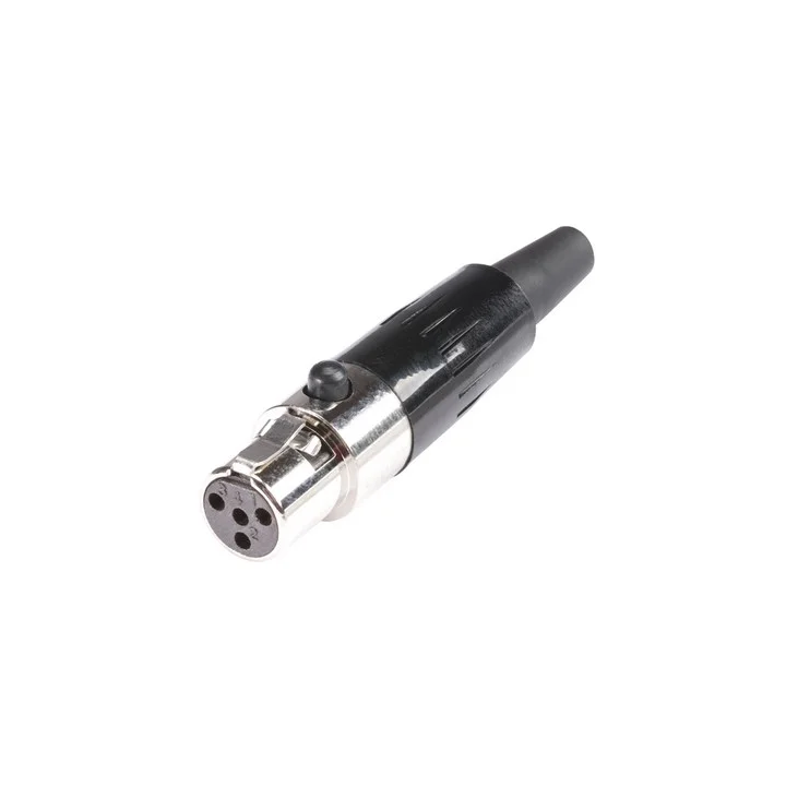 Fiche mini XLR 4 pts femelle HICON