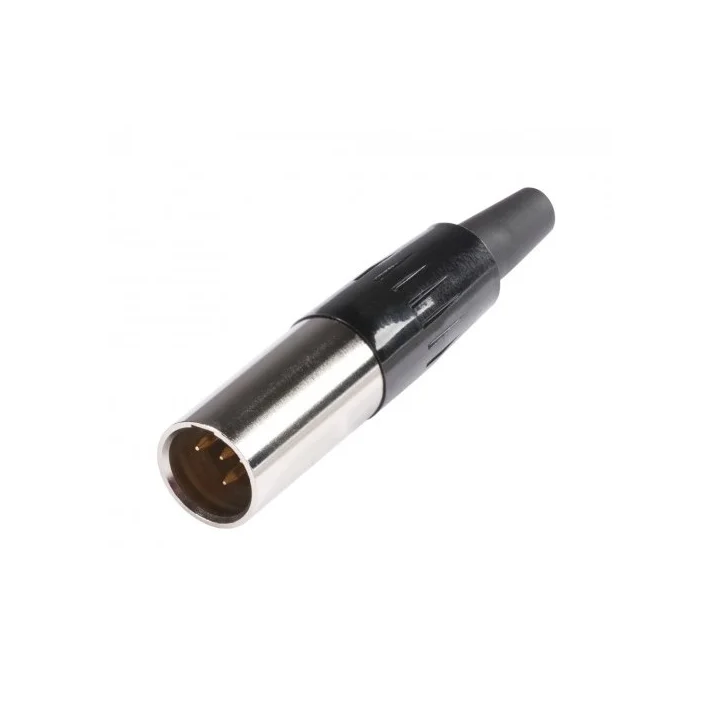 Fiche mini XLR 4 pts mâle HICON