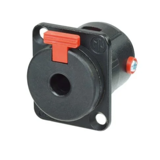 NJ3FP6C-B Embase jack 6.35 noire et contact or, série D