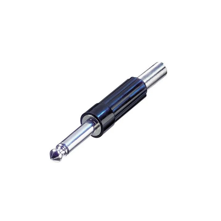 NYS203 Fiche jack 6.35 mono mâle plastique avec resssort
