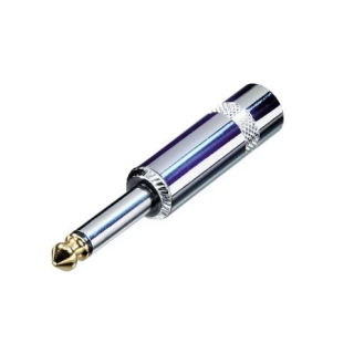 NYS224GT jack 6,35 métal mono pour câble 6mm extremité or