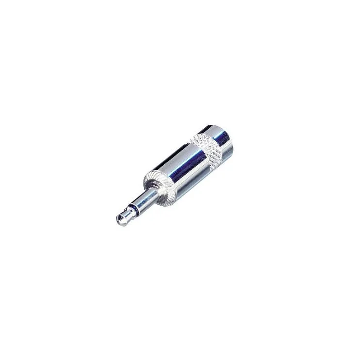 NYS226 Fiche jack 3.5mm mâle mono métal pour câble ø 4mm