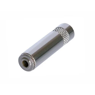 NYS240L Fiche jack métal stéréo 3.5mm femelle pour câble  ø6mm
