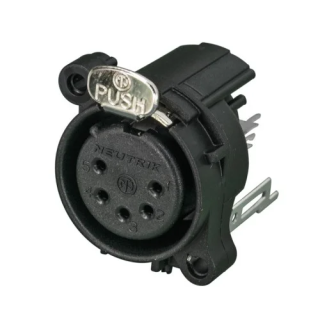 NC5FAV Embase XLR 5 pts femelle série A CI vertical