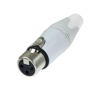 NC3FXX-WT Fiche  XLR 3 pts femelle série XX blanche