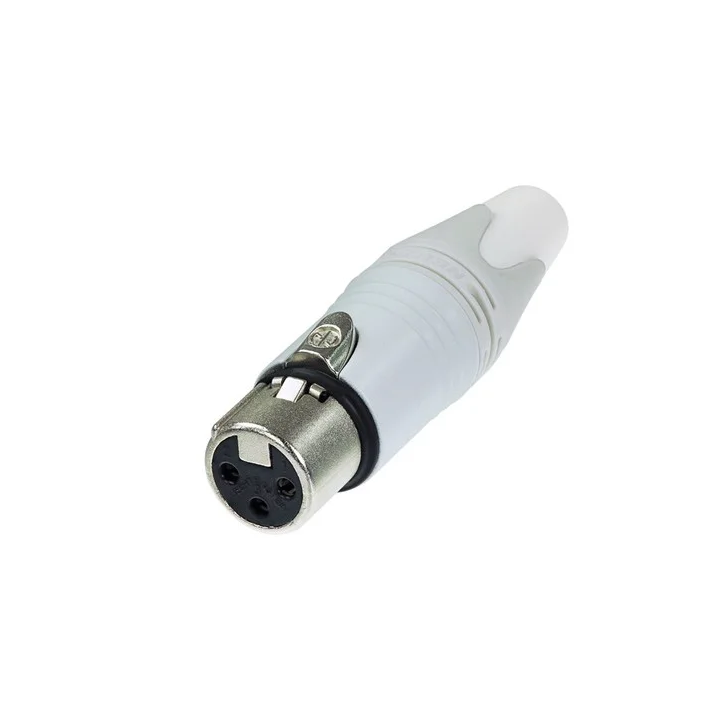 NC3FXX-WT Fiche  XLR 3 pts femelle série XX blanche