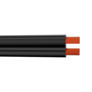 40305126N Câble HP méplat 2x1.50mm² PVC noir (100m)