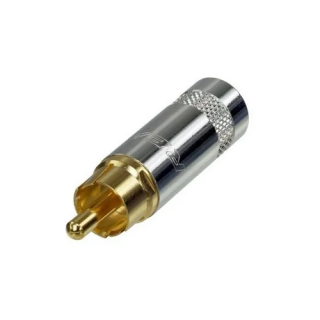 NYS352G Fiche RCA métal pour câble ø 7.2 mm contact or