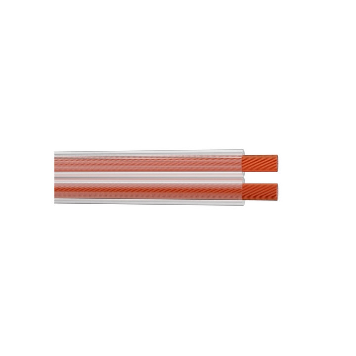 40306250 Câble HP méplat souple 2x2.50mm² PVC translucide (100m)