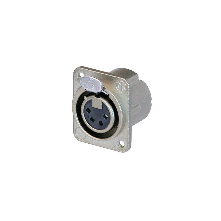 NC4FD-LX-M3 Embase XLR 4 pts femelle avec filetage M3