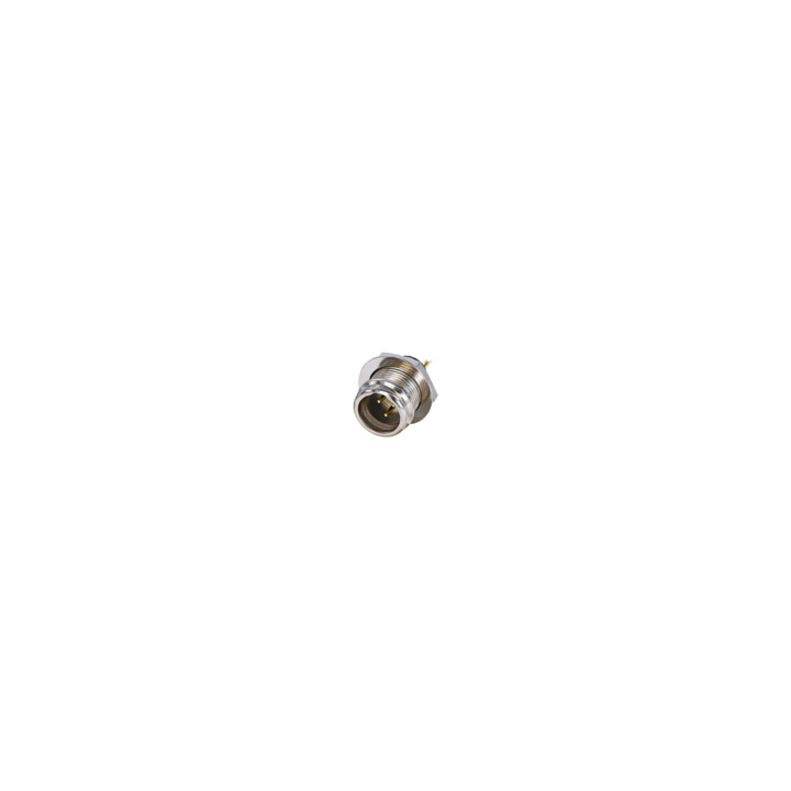RT3MP-B Embase mini XLR 3 pts, à souder, contacts or, corps nickel
