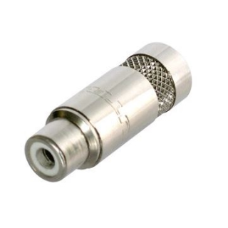 NYS372P Fiche RCA femelle - corps et contact nickelés