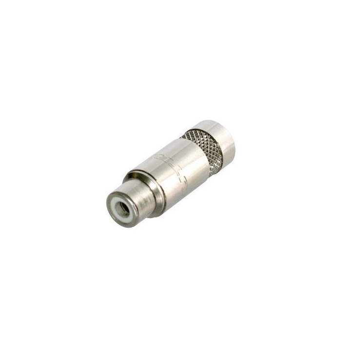 NYS372P Fiche RCA femelle - corps et contact nickelés