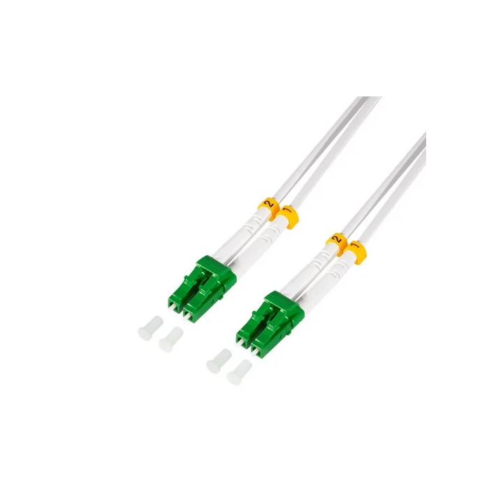 Jarretière optique duplex monomode OS2 LC-APC/LC-APC 1m